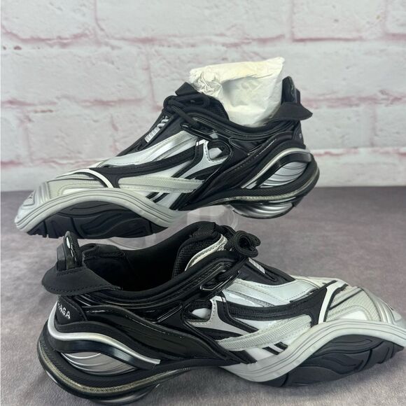 Balenciaga Sneakers Women’s Black and White Tyrex Shoes NEW 6 - Picture 1 of 12